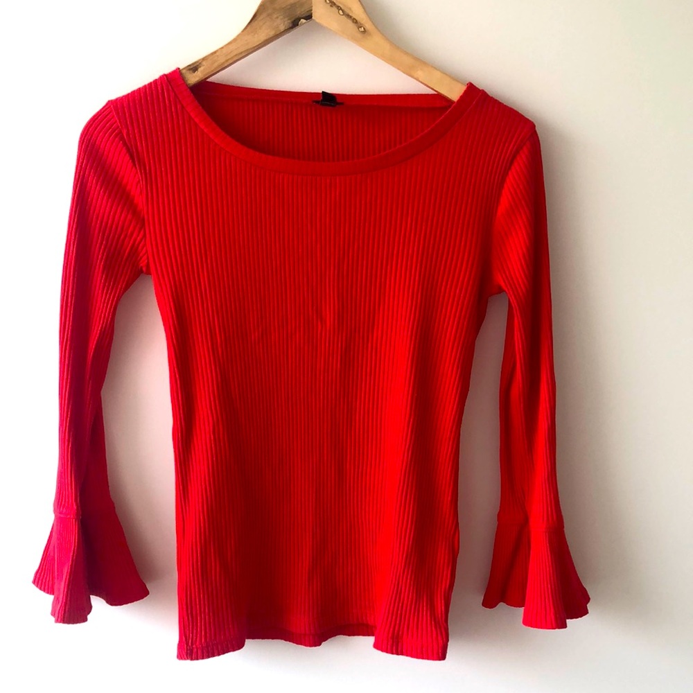 J CrewBell Sleeve 3/4 top size Xs
